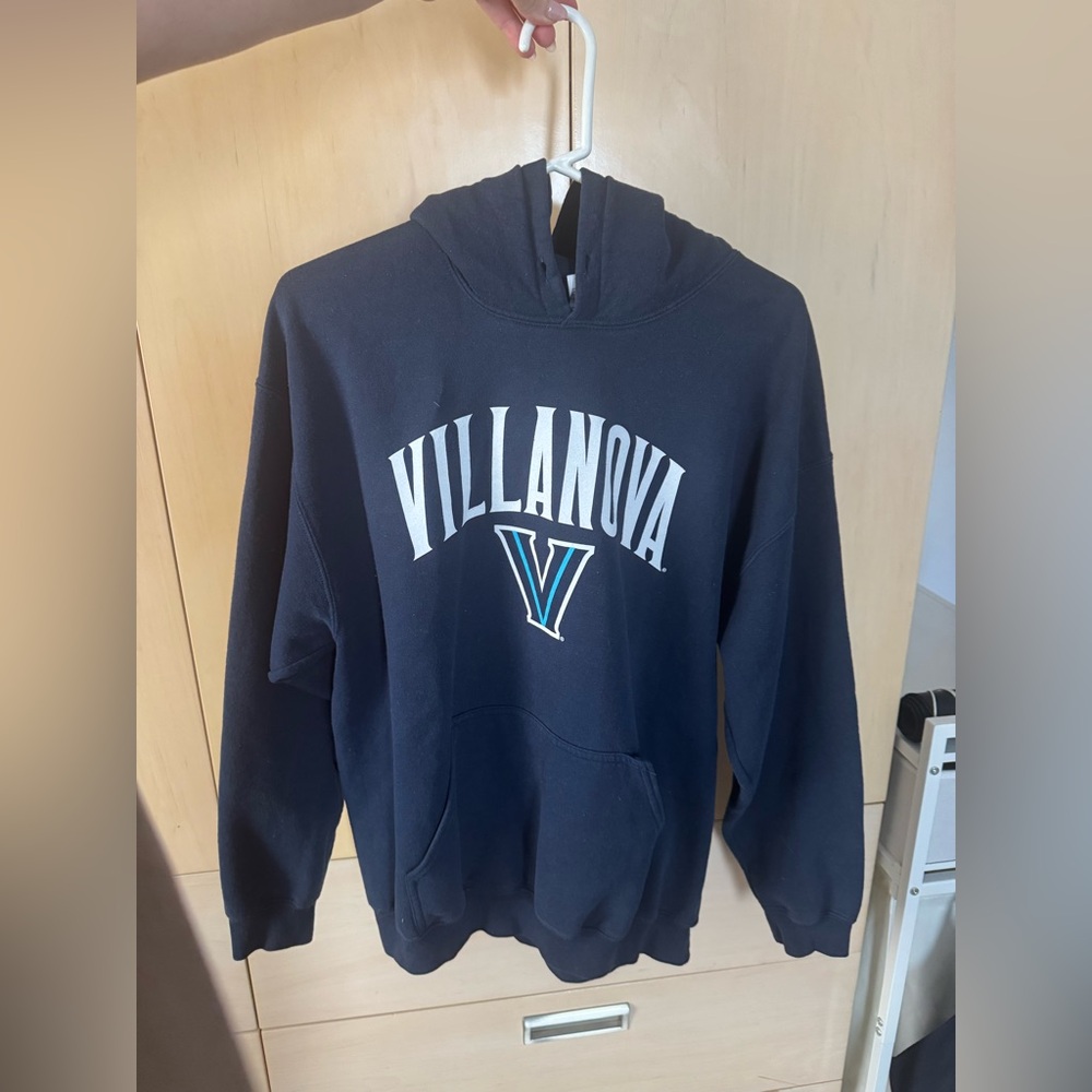 Gildan Navy Villanova Arch Logo Hoodie